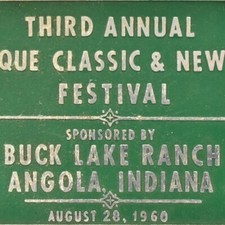 1960 Antique Classic Car Festival Show Meet Buck Lake Ranch Angola Indiana