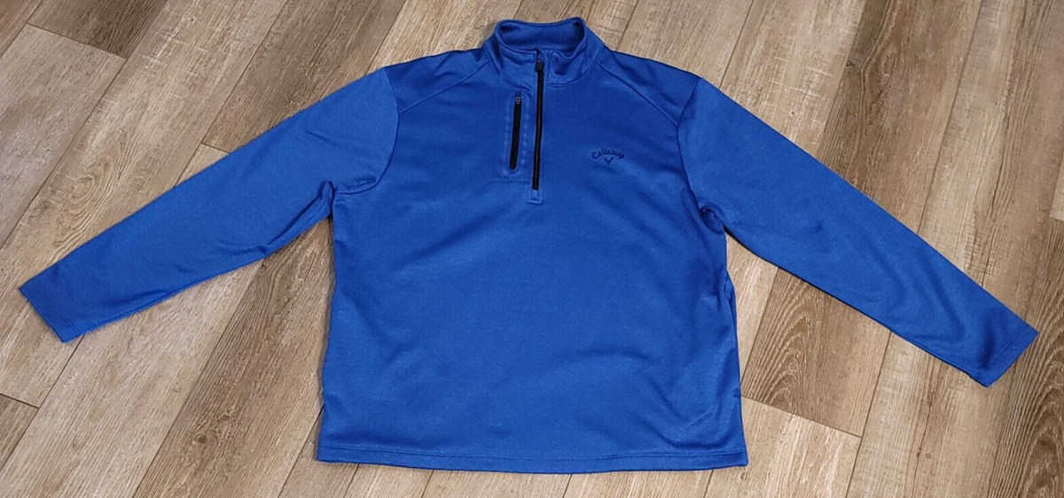 Callaway Men's Size Large Sweatshirt 1/4 Zip Golf Pullover Blue