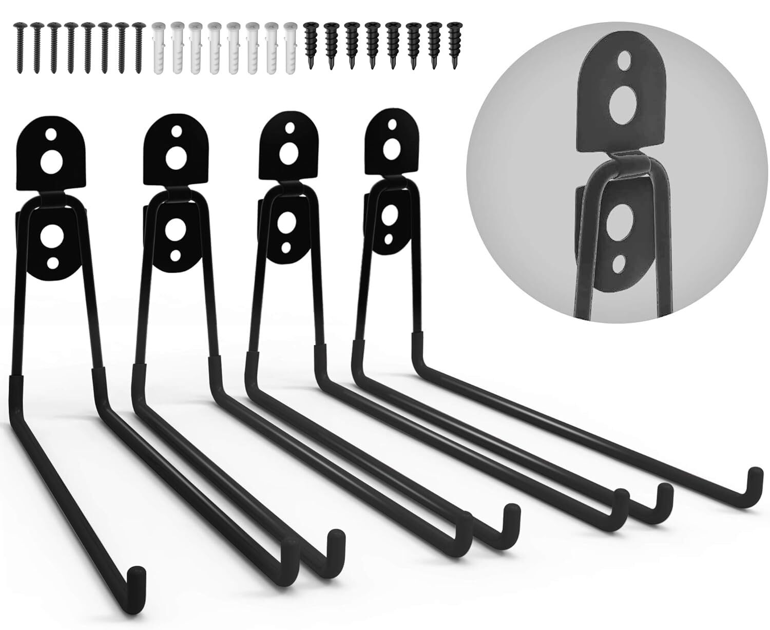 Garage Hooks Enhanced Version, 11 Inches Larger Garage Storage Hooks, Super S...