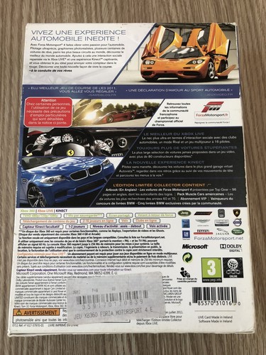 JEU FORZA MOTORSPORT 4 EDITION LIMITÉE COLLECTOR STEELBOOK ARTBOOK XBOX 360 VF - Picture 8 of 8