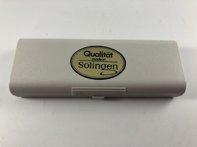 Vtg Qualitat Solingen Vergoldet Gold Plated Dore Scissors and Thimble F8.1