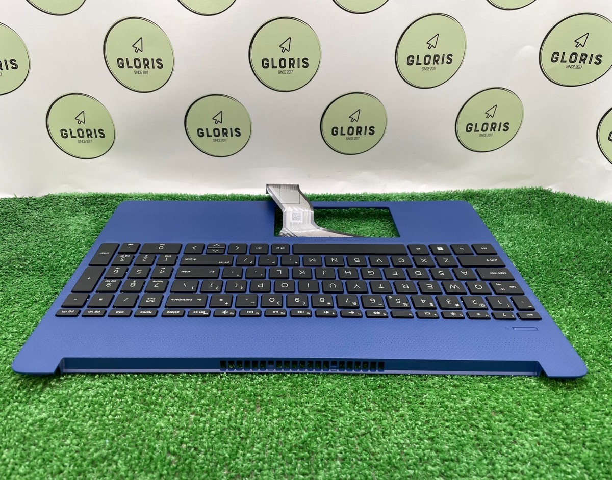 New Genuine HP 15s-fq 15s-eq Laptop Palmrest US Keyboard