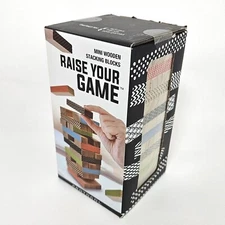 PROTOCOL Mini Wooden Stacking Blocks Game New & Sealed