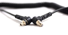 4 FOOT COILED FLASH CORD EXTENSION MALE TO MALE EXCELLENT 