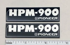 Pioneer HPM-900 Grill Badge Pair Custom Made Aluminum