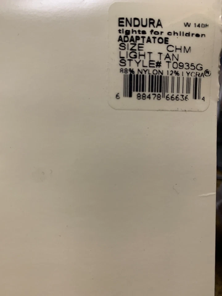 Medias de baile para niños Bloch Medium Endura W1408 Adaptatoe estilo bronceado claro # T0935G Foto 3 de 4