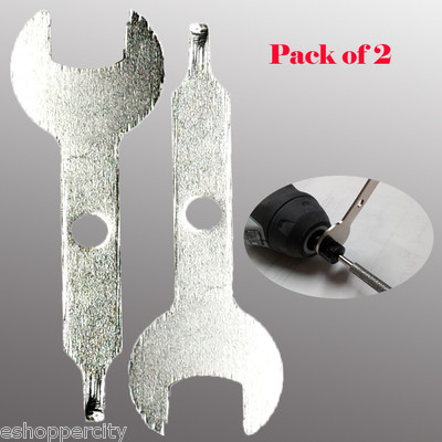 2x Collet Wrench Key For  Craftsmsn Black & Decker Rotary Tool Nut Spanner