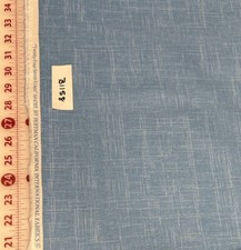 Hoffman Blue Linen Look Blender Cotton Quilt Craft Fabric Half Yard