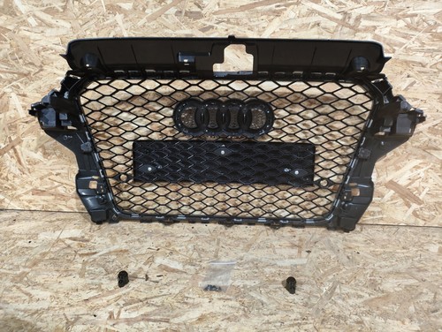 Honeycomb Front Grille Black Gloss For Audi A3 S3 8V RS3 12-15 Pre Facelift - Picture 7 of 7