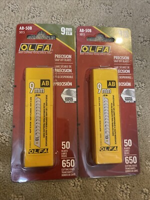 OLFA AB-50B Standard-Duty Snap-off Cutter , 50-pack #5015 2 Pk