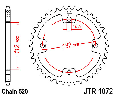 Couronne de kit chaîne 38 dents Kymco KXR MXU 250 pignon transmission quad