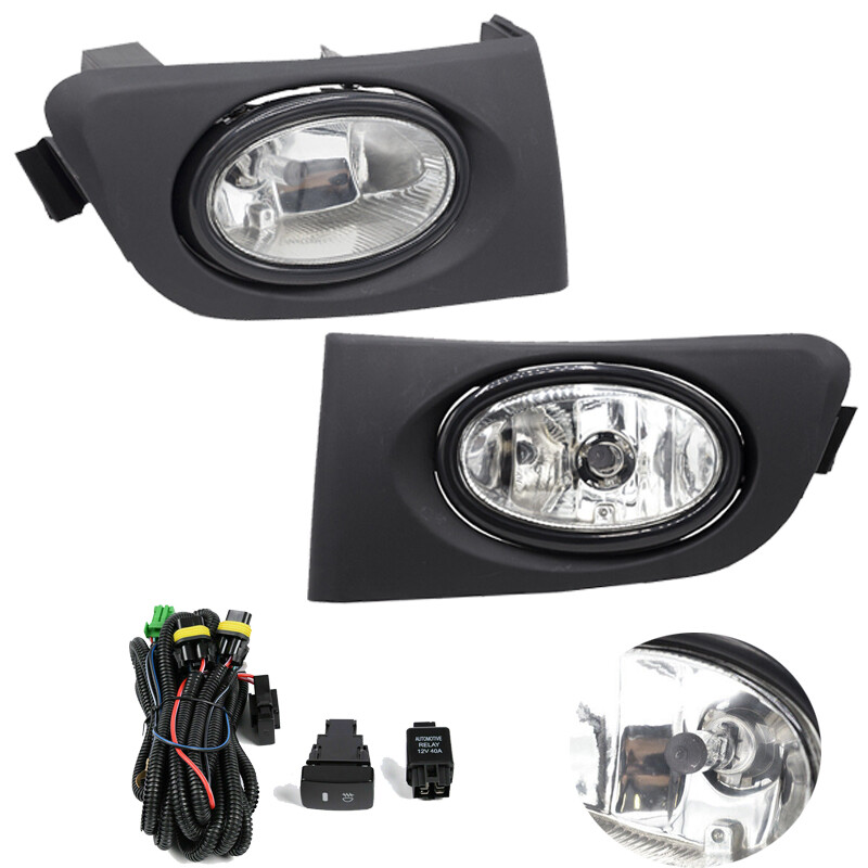 Smoke Fog Light Kit W/ Switch & Harness – Fits 2004-2005 Honda Civic 2/4Dr, Team-Alpha
