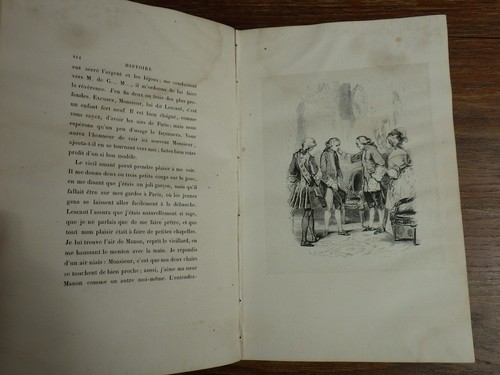 Abbé Prevost HISTOIRE DE MANON LESCAULT Ed. Bourdin ill JOHANNOT Rel ROMANTIQUE - Imagen 6 de 8