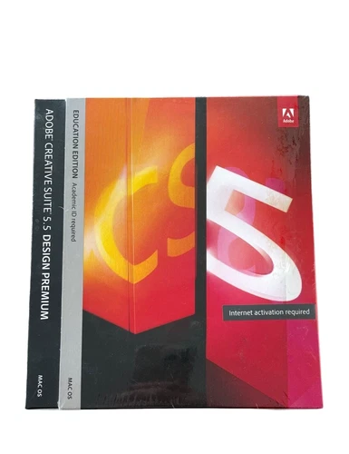 Adobe Creative Suite 5.5 Design Premium CS5.5 MAC Education Edition NEW SEALED