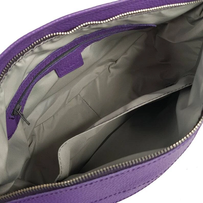 COACH Borsa a tracolla donna VERA PELLE borsetta donna viola viola tracolla
