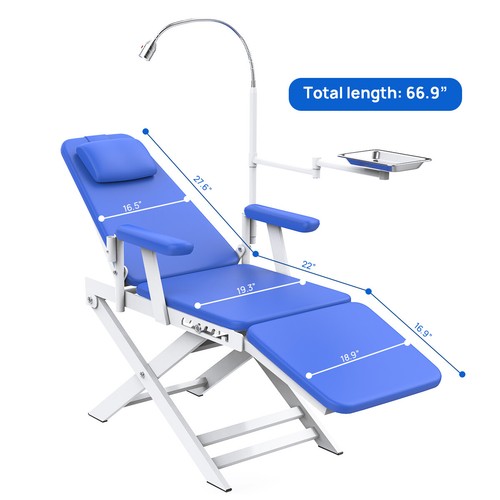 Unidad Dental Unidad de Entrega Portátil Compresor de Aire Jeringa de Succión/Silla/Taburete - Imagen 24 de 28