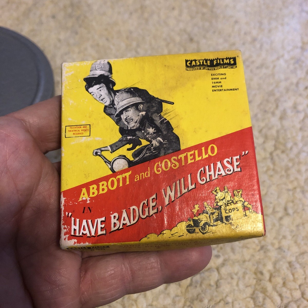 Abbott and Costello 8mm Home Movie Film Have Badge Will Chase 
