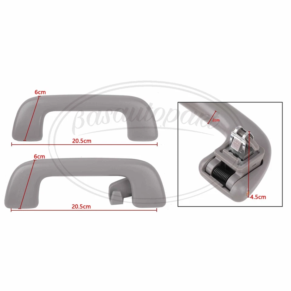 4x Empuñadura de manija de techo interior delantero + trasero para Toyota Corolla Yaris Rav4 Foto 3 de 4