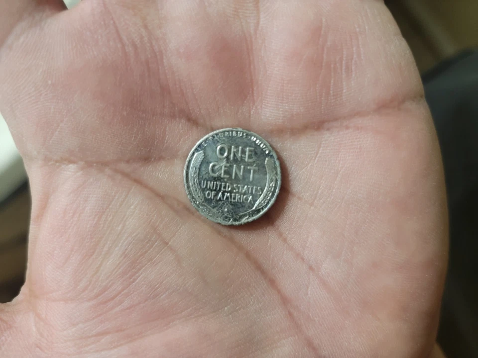 1943 US penny 'Silver Penny' Lincoln no mint mark - Image 4 of 4