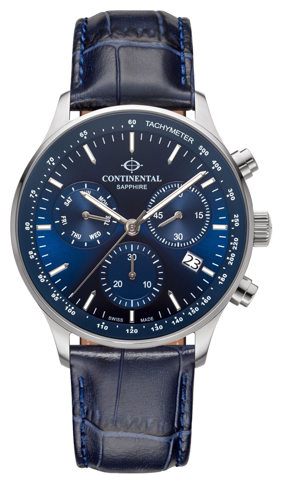 Continental Aviation Chronograph (43mm) Blue Dial / Blue Leather 22001-GC158830