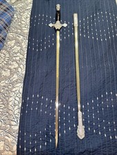 Vintage Ornate Knights of Columbus Masonic Decorated Ceremonial Sword & Scabbard