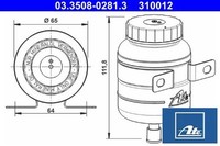 ATE 03.3508-0281.3 AusgleichsbehäLter FüR BremsflüSsigkeit