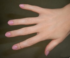 Baby Midi Ring Marked 14K Solid Yellow Gold Ring Sz 3.75 Mid Knuckle Digit Pinky