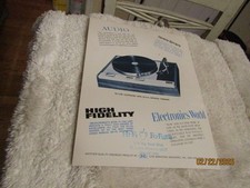 Vintage Thorens TD-125 Transcription Turntable Review Brochure 1968 Hi Fi Fo FuM