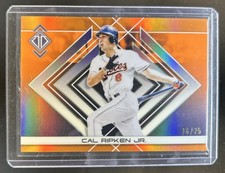 2025 Topps Transcendent Cal Ripken Jr. Icons Chrome Image Variations Orange #/25