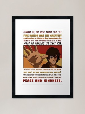 Zuko's Speech Gerahmter Kunstdruck Gerahmtes Wandbild Poster Leinwanddruck Bild