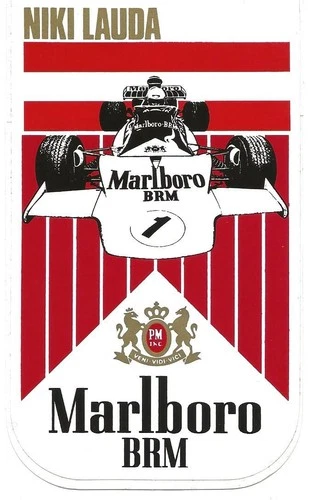 Vintage Motorsport Sticker: NIKI LAUDA - BRM