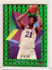 2024-25 Finest #73 Joel Embiid Green Geometric Refractor #/150
