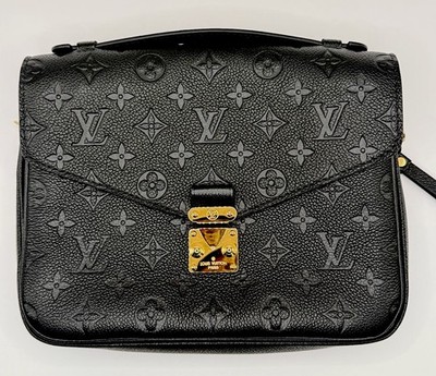Louis Vuitton Pochette Métis Monogram Empreinte Black Crossbody M41487 Full Set