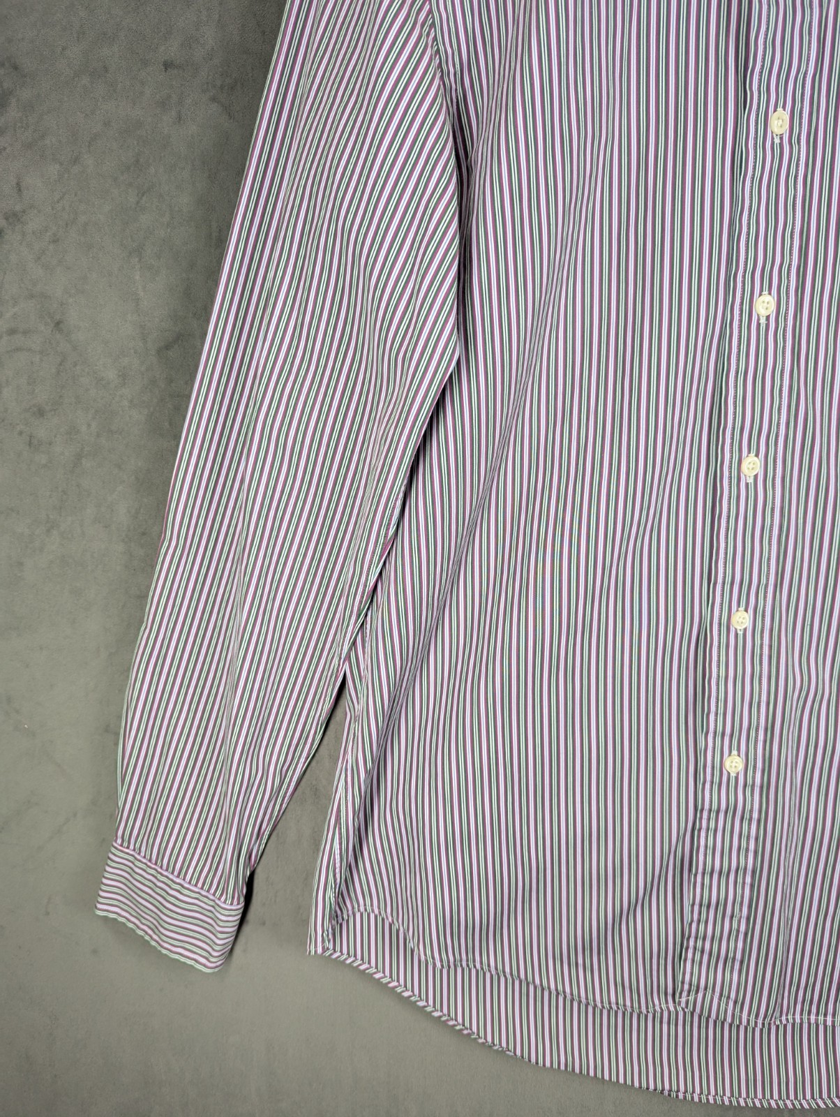 Polo Ralph Lauren Shirt Mens 15.5 Medium Striped Custom Vintage Tag Designer image 7