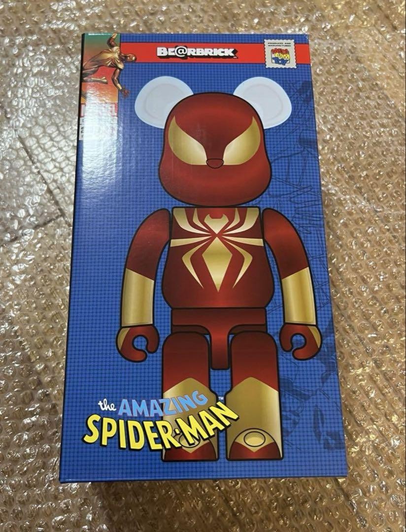 BE@RBRICK IRON SPIDER 400％ BEARBRICK Iron Spider 100%&400% Spiderman Avengers Marvel Be