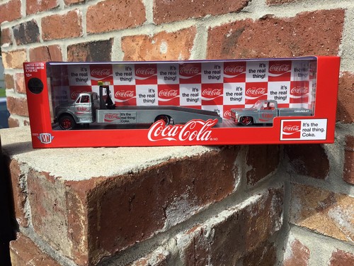 M2 1/64 Coca-Cola 70 C-60 Truck. 79 Silverado Car Hauler Raw Chase 250 Stück