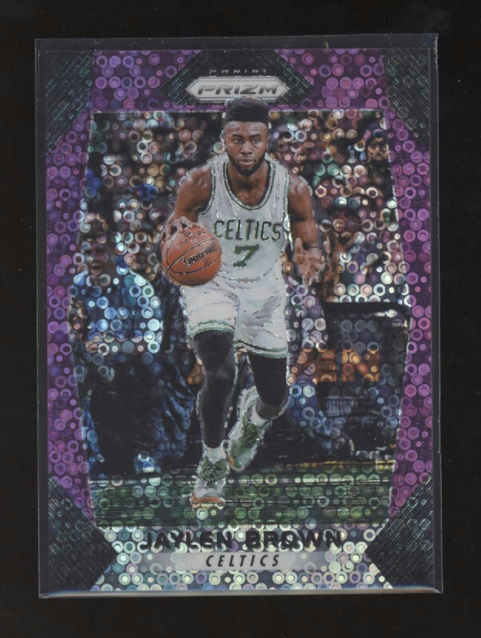 2017-18 Panini Prizm Fast Break Purple Prizm /75 Jaylen Brown #11 Celtics