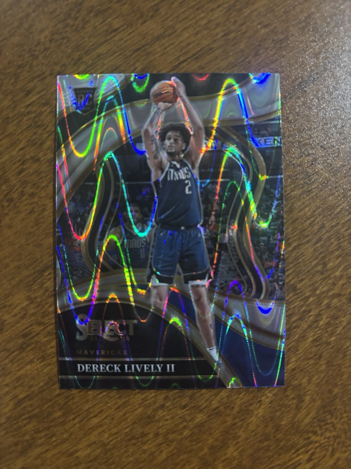 ✨2023-24 Panini Select DERECK LIVELY II Courtside Silver Tectonic Rookie #285