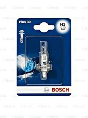 H1 Halogen Bulb 1 Piece 55W P14.5s 12V Bosch Plus 30 1987301003