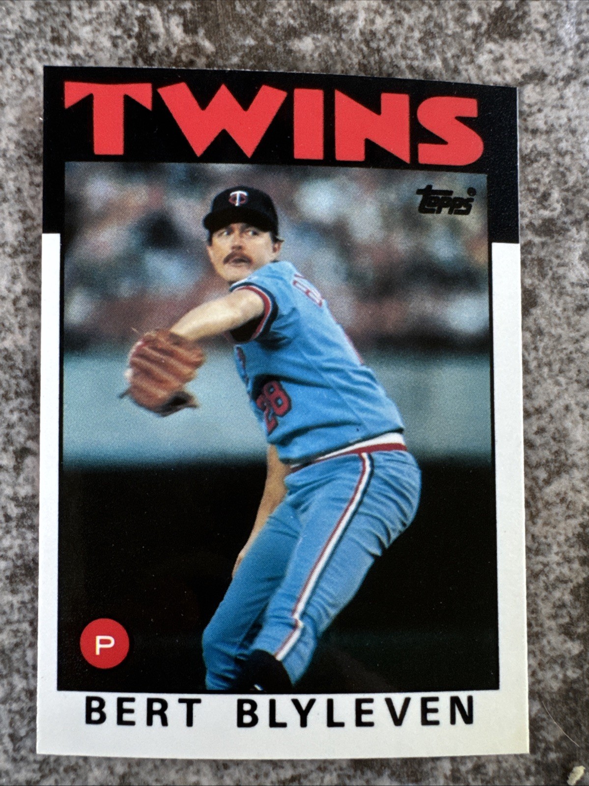 1986 Topps - Bert Blyleven #445 Collector's Edition (Tiffany)