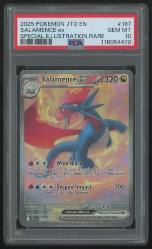 2025 Scarlet & Violet Series - Journey Together Salamence ex PSA 10 #187