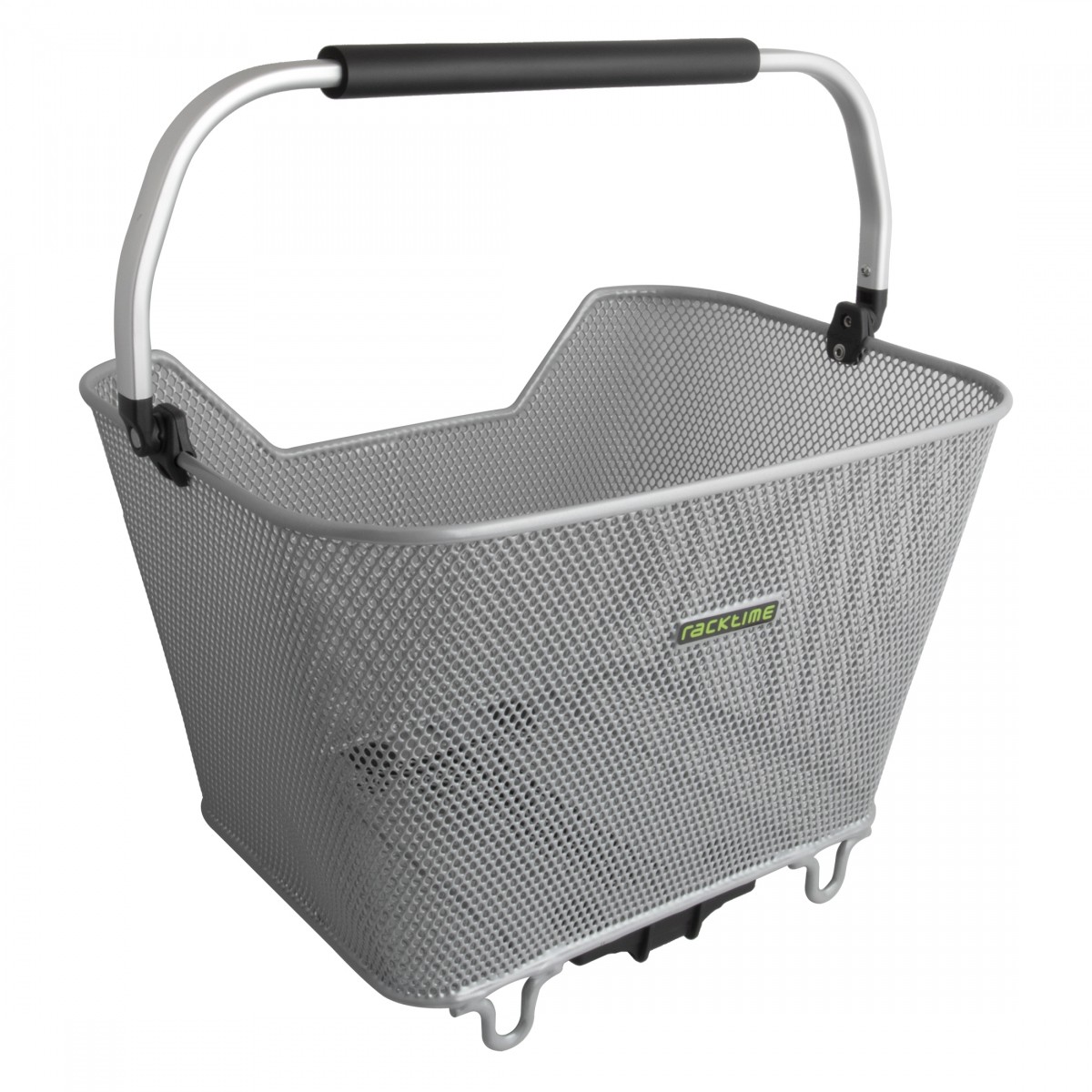 Racktime BaskIt Deluxe 2.0 Steel/Vinyl Bicycle Basket with Snapit 2.0 System