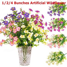 UV  Resistant Artificial Wildflower Daisy Bouquet Indoor Patio Wedding Ornament