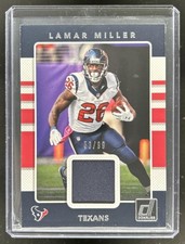 2017 Panini Donruss Lamar Miller Threads Jersey #/99 Texans
