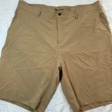 Panama Jack Tech Short Mens 40 Beige Khaki Regular Casual Thin Lightweight