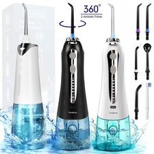 Waterpik Cordless Dental Water Flosser Oral Irrigator Teeth Cleaner 5 Jet Tips