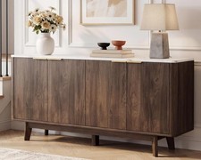 63'' Buffet Cabinet Sideboard with Storage Large Credenza with 4 Doors