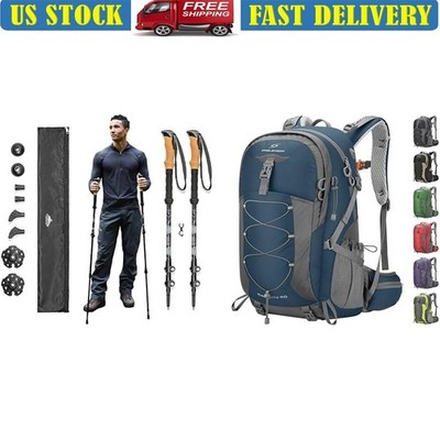 Durable Lightweight Trekking Poles W/ Cork Grip & Quick Lock Hiking Backpack New