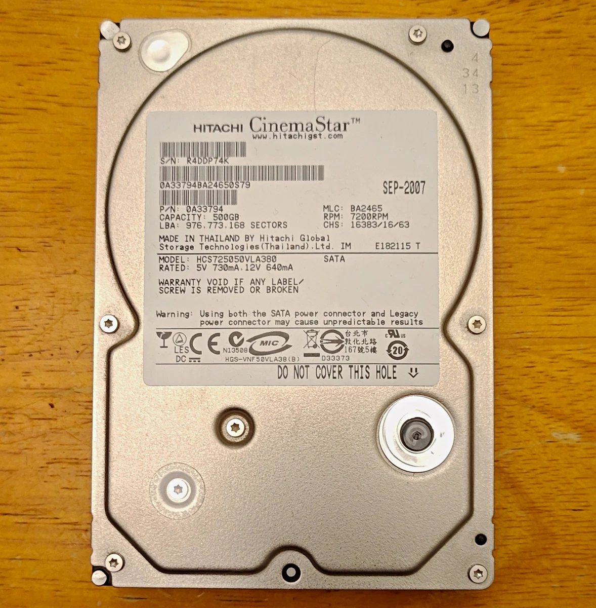 25+ Hitachi 500GB Computer Internal Hard Disk Drives for sale
