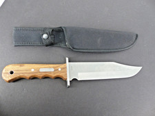 Winchester 14" Zebra Wood Bowie Knife Sheath